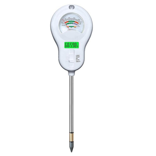 6-in-1 Multi-Function Soil Moisture Tester Temperature/PH/Humidity/Moisture/Sunlight/Fertility Meter Soil Testing