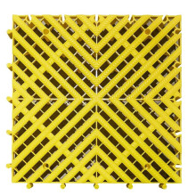2PCS Garage Floor Mats Car Wash Room Floor Mat Multi Function Car Beauty Splicing Grille Tiles for Balcony Shop Yellow