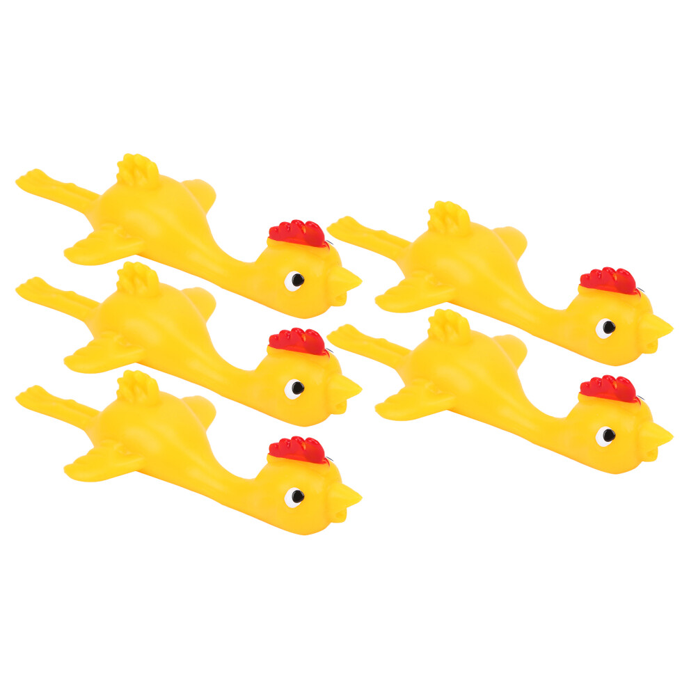 5pcs Stretchy Chicken Finger Toys â Elastic, Reusable, Kids Fun