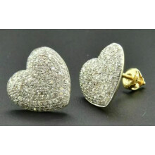 Gold Square Cube zircon Stud Earrings for Men Women Wedding Delicate Jewelry Gift A Pair-Style 5