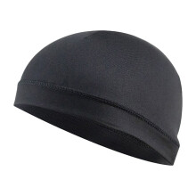 Gorro interior negro para casco, con protección solar y transpirable.