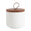 Keramische luchtdichte bewaarbus, mat wit, 260 ml 1