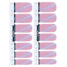14pcs DIY Nail Polish Strips, 10.8x3.9cm, Elegant & Easy