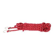 Extrem starker roter Gummiseil mit Haken, 10m, Modell D008