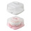 Couvercle transparent polyvalent pour récipient de stockage-Rose 3