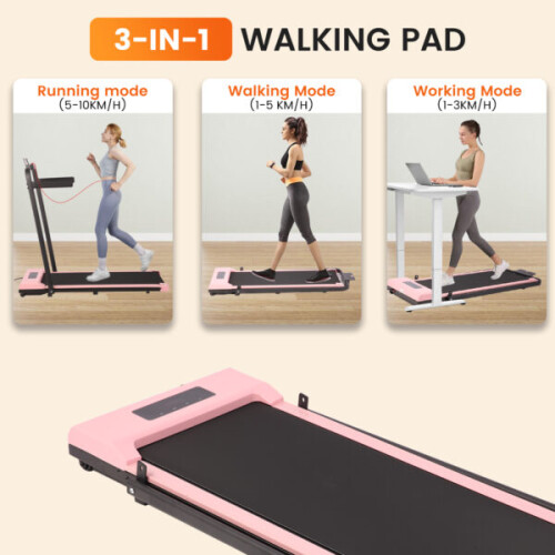 2 in 1 Foldable Walking Running Treadmill 2