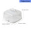 Plastic Food Storage Box For Cakes Cookie Snacks Portable-White 5