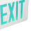 Green LED Exit Sign 3W Emergency Light IP30 3h Battery 9