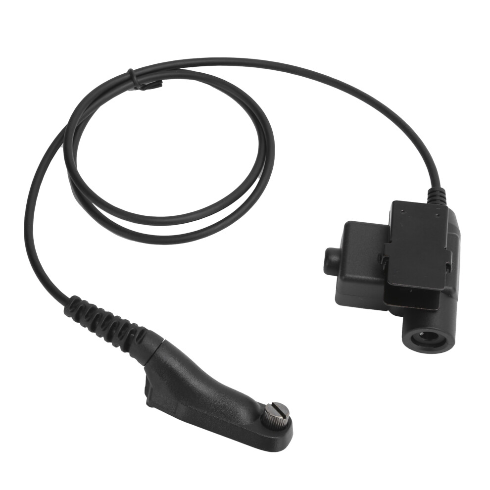 U94 Ptt Headset Adapter For Motorola Mtp, Xpr, Xir, Dp, Apx, Dgp, Srx Series Black 8771391968546