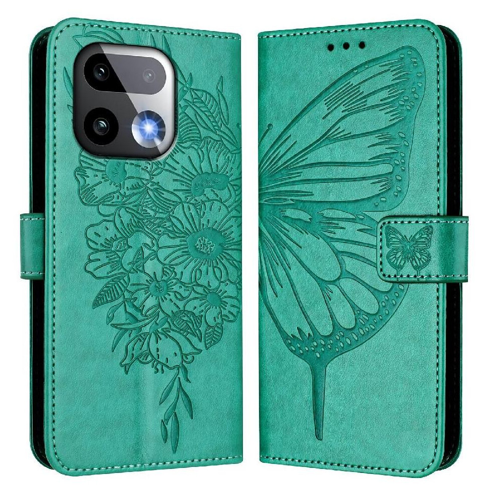 Photos - Case For Realme 16 Pro Plus Embossing Butterfly Premium Leather Magnetic Flip Cover