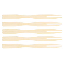 800Pcs Bamboo Cake Forks Disposable Kitchen Tableware 9x0.7cm