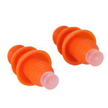 Waterproof Silicone Ear Plugs for Swimming & Sleep Noise Reduction Orange Box