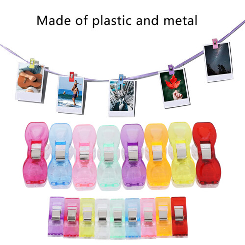 70Pcs Mixed Color Hemming Clips, Fabric Sewing & Patchwork Plastic Clips 2