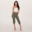 Grüne Damen-Freizeit-Caprihose, Haremshose 2