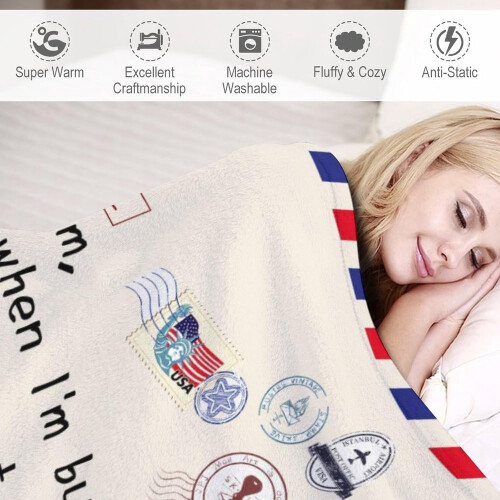 Ρομαντική κουβέρτα γάμου 60"x50" – Δώρο επετείου για ζευγάρια, συμβατή με αυτήν και 2