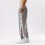 Mens Tear Away Basketball Pants High Split Snap Button-Black M 5