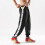 Mens Tear Away Basketball Pants High Split Snap Button-Black M 7