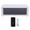 3D Flame Fireplace Humidifier with Remote, 140mAh, 26cm White 2