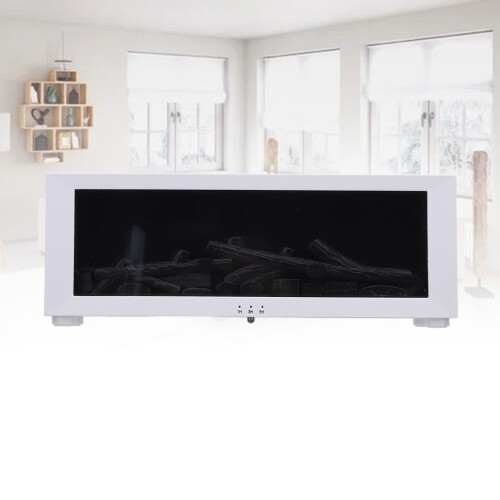 3D Flame Fireplace Humidifier with Remote, 140mAh, 26cm White 2