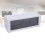 3D Flame Fireplace Humidifier with Remote, 140mAh, 26cm White 4