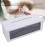 3D Flame Fireplace Humidifier with Remote, 140mAh, 26cm White 9