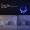 Blue Alien Shape LED Neon Wall Light, 8.7in, USB/Battery Powered 3