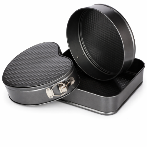 True Face 3PK Springform Cake Tins Non Stick Bake Set 1