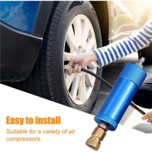 High Pressure PCP Air Filter Oil-Water Separator, 40MPa/5800Psi Inline Moisture Separator for Air Compressor Pump A