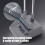 Broom and Dustpan Set Gray Adjustable Long Handle 2