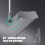 Broom and Dustpan Set Gray Adjustable Long Handle 3
