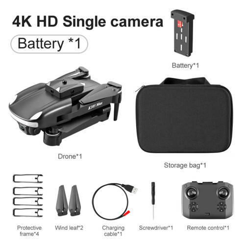 K105 Max Drone: 4K Camera, Omnidirectional Obstacle Avoidance, Folding, Altitude Hold, Headless Mode 1