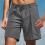 Herren Slim Fit Sportshorts Grau M 4