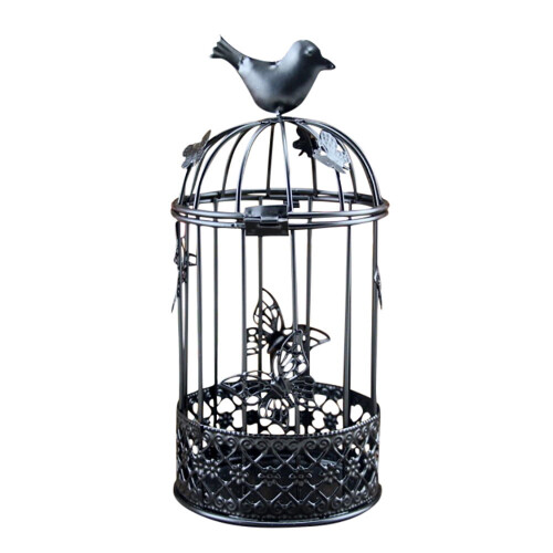 Vintage Birdcage Tealight Lantern Hanging Candle Holder 1