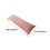 Housse de coussin long en polyester hypoallergénique rose 3