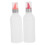 MUSEYA Silikonklämflaskor för såser, flerfärgade 2-pack 7
