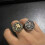 Men's Vintage Templar Knight Red Cross Shield Ring 7