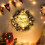 Couronne de Noël, décorations dorées, pomme de pin de 30 cm 6