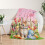Easter Kids Throw Blanket Pink Rabbit Egg Design 40x50 inch 5