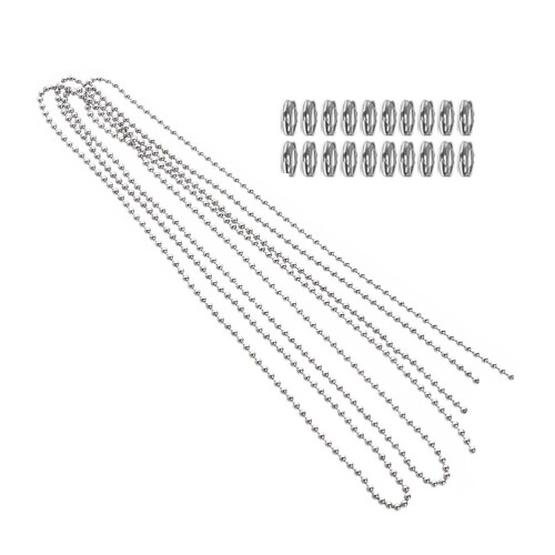 2pcs Silver Pull Chains for Light Fixtures 2