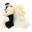 Ensemble cadeau de 2 ours en peluche blancs 4