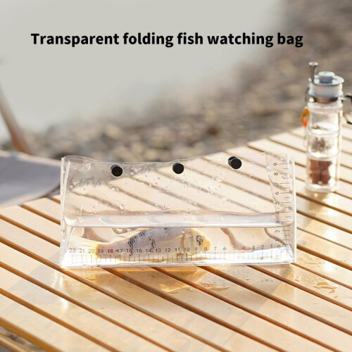 Folding Fish Observation Bag Clear Fish Weigh Bag for Observing Backpacking 2