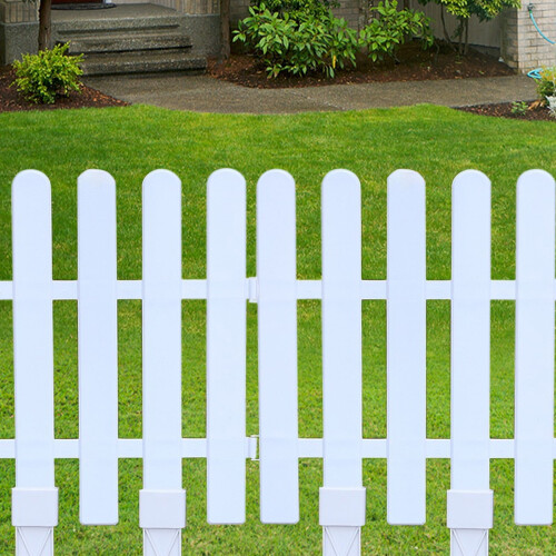 White Vinyl Picket Fence Panel 6 ft x 3 ft 1