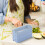 Set di 3 contenitori bento impilabili e a prova di perdite con posate. 4