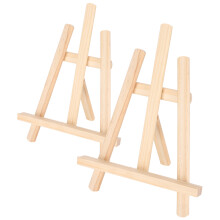 Set of 2 Wooden Easels for Mini Art & Oil Painting Display Desktop Stand AU