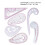 Quiltlineal-Set, transparent, 6-teilig 8