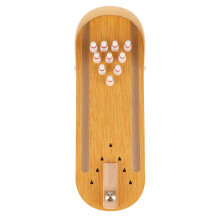 Wooden Children’s Mini Bowling Toy Desktop Game for Kids Above 3 Years