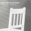 Homcom Sillas de Comedor Blanco 41 x 46.5 x 85.5 cm 7