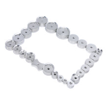 Watch Repair Dies 25pcs Aluminum Alloy for Watch Back Closure & Capping Machine