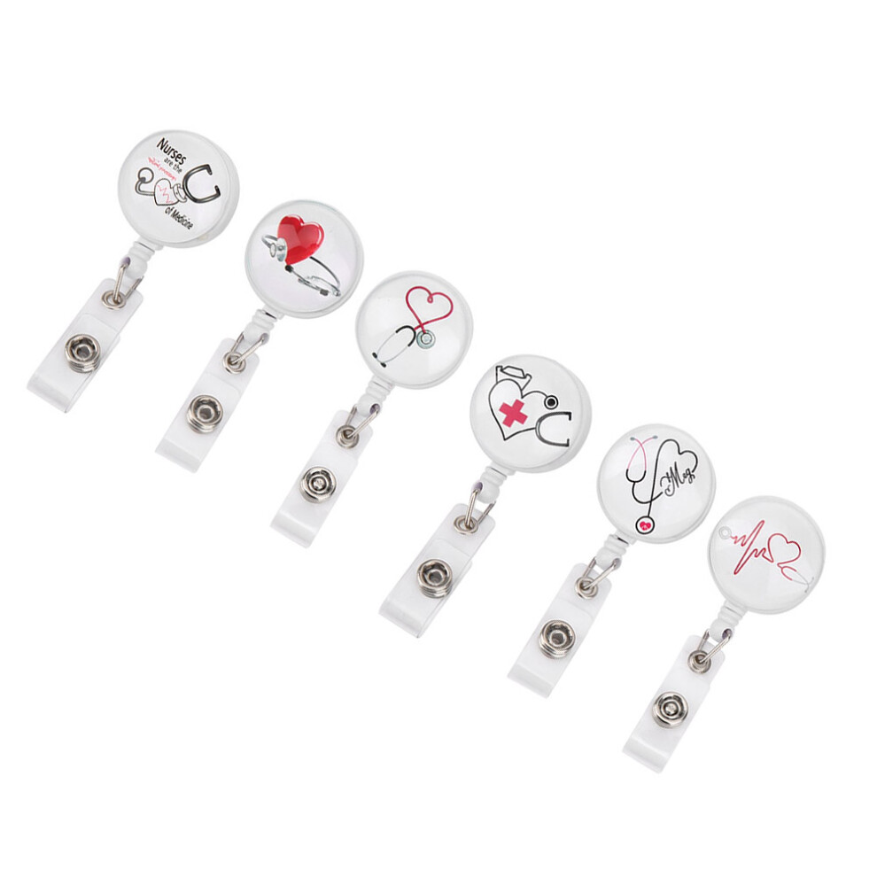 Compact Retractable Badge Reel Clip For Nurse Id Name Card Holders 4181391975057