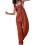 Women's Solid Jumpsuit Orange XXL 3